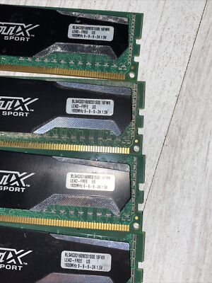 CRUCIAL BALLISTIX SPORT 4 X 4GB 16GB 1600MHZ BLS4G3D1609S1S00
