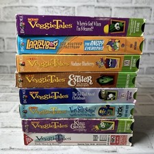 Veggie Tales VHS Lot of 8 Bundle Silly Songs Christian
