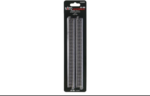 Kato 20-000 U2013 Gerades Gleis S248, 248u202fmm (9u202f3/4"), Spur N, 4 Stück / Straight Track, N Scale, 4 Pieces
