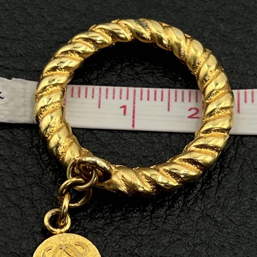 Loewe Anagram Scarf Ring Gold Vintage | eBay