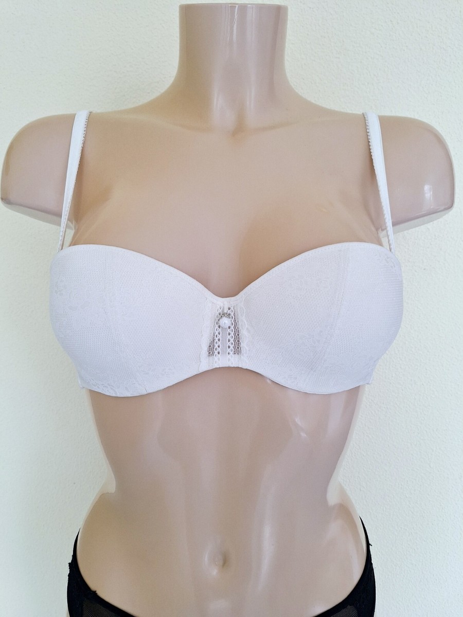 Soutien-gorge Lise Charmel Antigel 85C - Modèle "Un Amour D'Antigel", Nacré, Avec Armatures, Plongeant