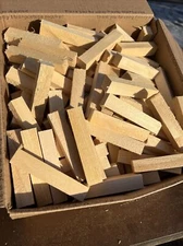 (30) 3/4” x 3/4” x 4" Solid Basswood Carving Turning Wood Blocks