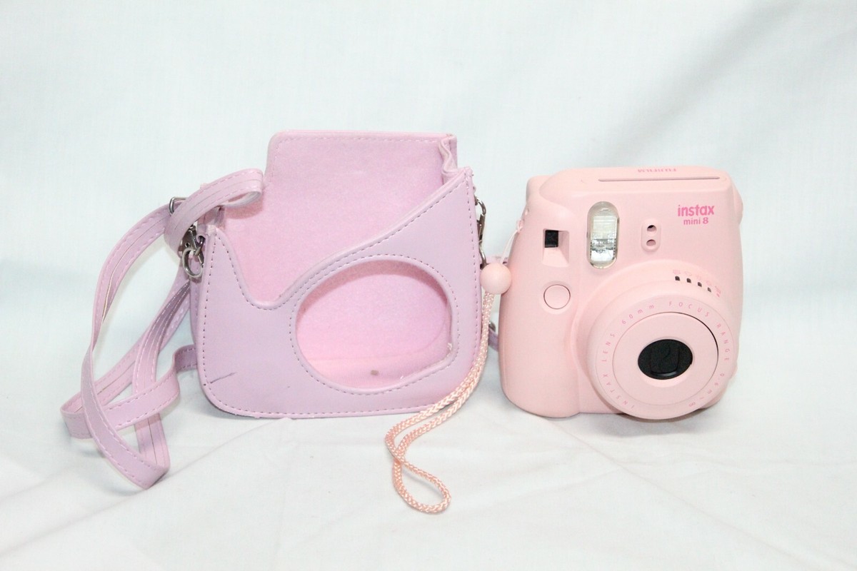 Fujifilm Instax Mini Pink Instant Camera 60 mm Lens w/ Carrying