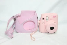 Fujifilm Instax Mini Pink Instant Camera 60 mm Lens w/ Carrying Case