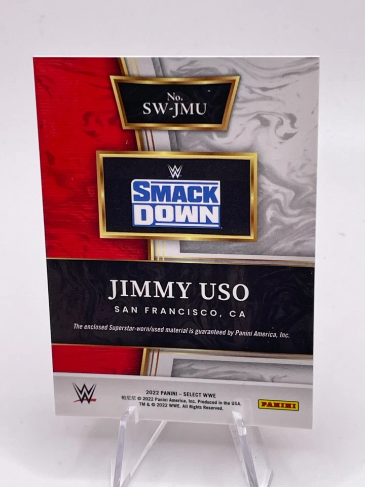 2022 WWE Select -  Selective Swatches  Jimmy Uso - Image 2 of 2