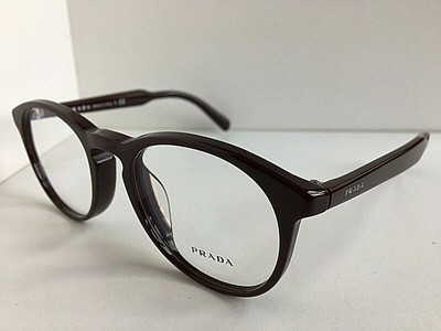 New PRADA VPR 1S9F USF-1O1 Burgundy 50mm Round Eyeglasses Frame #5