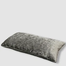 $77 Olivia Quido Gray Wild Jungle Decorative Bed Couch Boudoir Pillow 10x20"