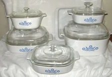 CORNING WARE CORNFLOWER BLUE CASSEROLE DISHES ROASTING PANS ETC. PICK UR PIECES!