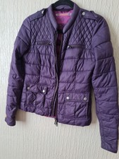 Superdry Deep Purple The Mc Quuen Zip Jacket Size Xs Express Shipping