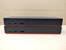 LOT of 2 Lenovo ThinkPad Thunderbolt 3 Dock  40AC  SD20K40273   NO A/C 