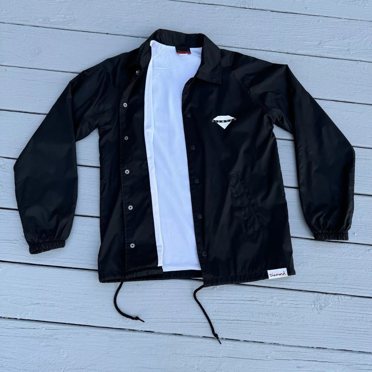 ウェア SNIPEER DIAMOND COACH JACKET\"Black XL DIAMOND LOGO COACH JACKET