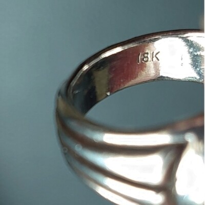 Rare A&G Silver Silver 925 Ring 18K US8 | eBay Rare A&G Silver Silver 925 Ring 18K US8 | eBay