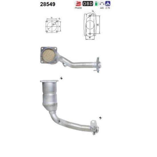 AS Katalysator FüR Peugeot 206 SchräGheck 2A/C 1.4I 1.4 LPG 2E/K 28549-image