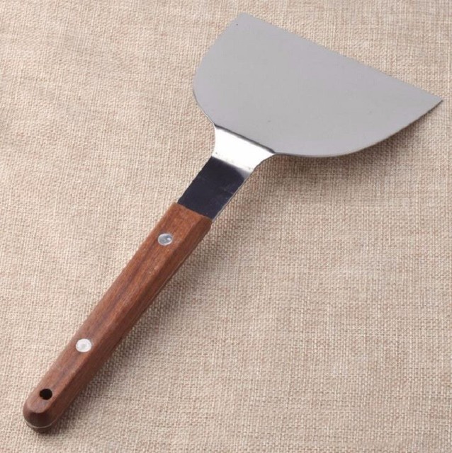 2pcs Japanese Steel Spatula Teppanyaki BBQ 10.5 Kitchenware Fried