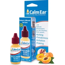Calm Ear Drops for Itchy, Clogged, Irritated & Dry Ears. All Natural Ear Oil for