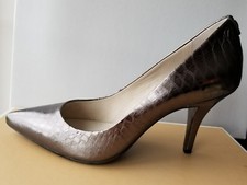 Michael KORS FLEX DOROTHY METALLIC EMBOSSED POINTY PUMPS US 8 I LOVE SHOES