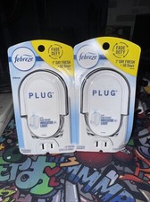 Febreze Plug Starter Kit 1 Count Each 2 Packs Oil Warmer White Colored