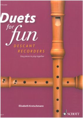 Kretschmann: Duets for fun - Descant Recorder ED 23017 SCHOTT NEU!