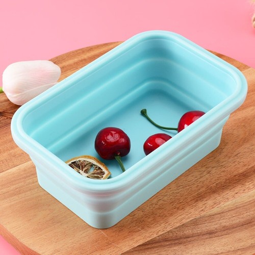 Foldable Silicone Collapsible Folding Storage Lunch Boxes Silicone Food Bowl UK - Picture 6 of 14