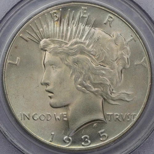 1935 Peace Dollar - PCGS MS 63