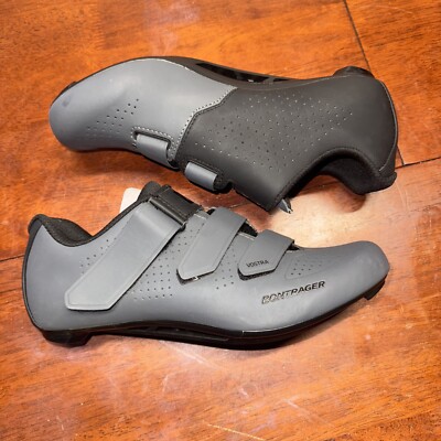 bontrager Vostra Womens Cycling shoes Black /Gray Size 9.5 US With Peddle Cleats