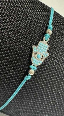 ARMBAND  BÖSES AUGE  SCHUTZ TÜRKIS  HAMSA 