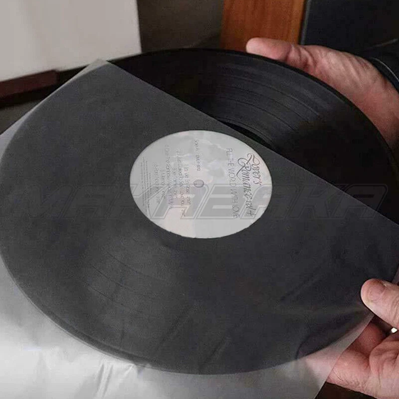 100pcs Sleeves Outer LP Music Durable for 12" Vinyl Record Plastic Record Cover~