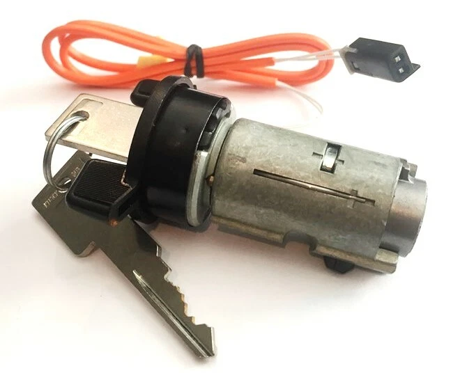 Black Bezel Ignition Lock Cylinder with 2 Keys for Chevy Olds - Image 2 of 4