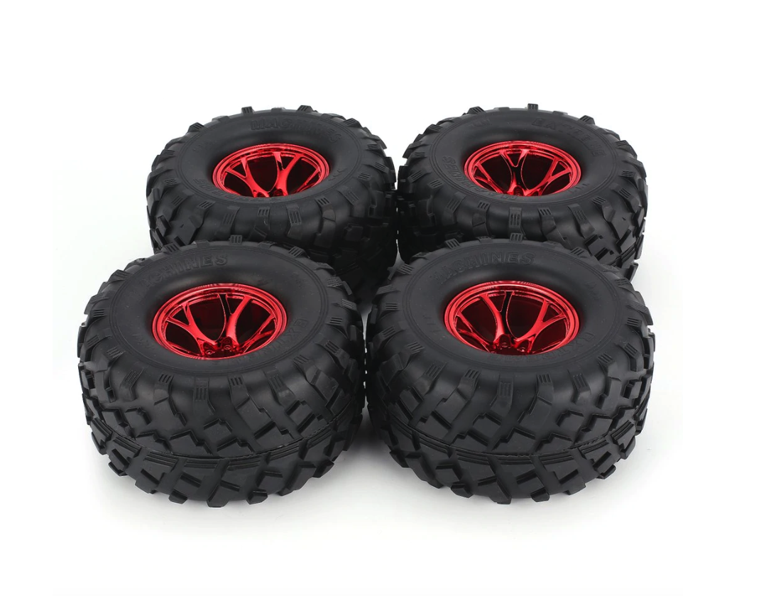Monster Truck Wheel Tires Set For Ecx Ruckus Ftx Carnage Redcat