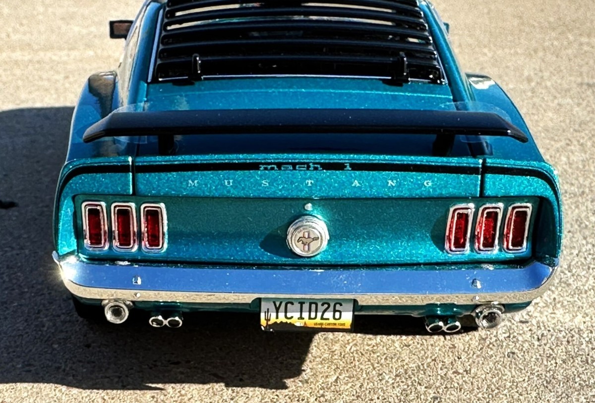 1/18, YCID 1969 Ford Mustang Mach 1 , Gulfstream Aqua , 1-199 NIB