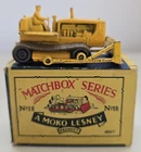 Vintage Matchbox Lesney #18 Caterpillar Bulldozer Original B2 Box Rare all Yello