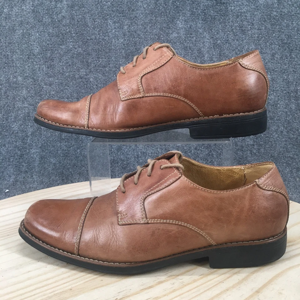 Sandro Moscoloni Zapatos Para Hombres 10.5 Oxford Marrón Imitación Cuero Con Cordones Puntera 17763 Foto 2 de 4