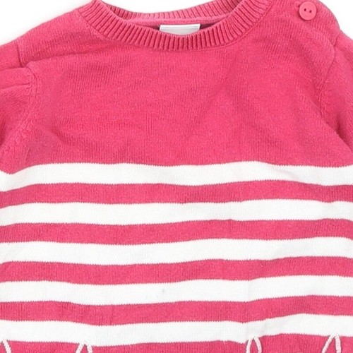 Blue Zoo Girls Pink Cotton Blend Shift Size 3-6 Months - Picture 7 of 12