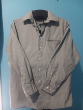 Mens Arrow Co. size 15 1/2-32/33 Gray Long Sleeve Button Casual Dress Shirt