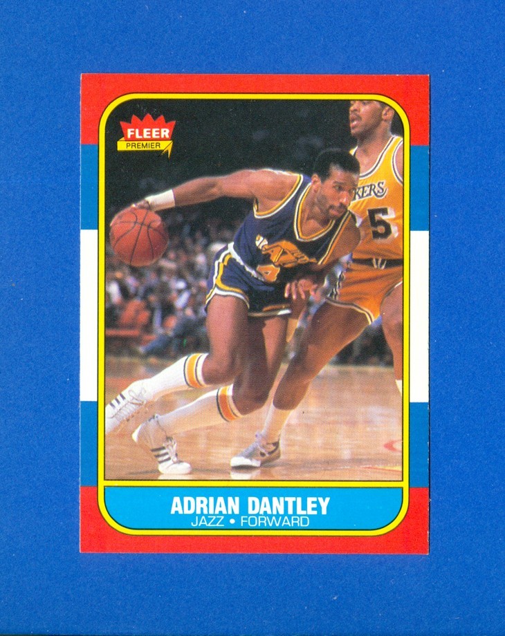 1986/1987 Fleer Basketball#21 Adrian Dantley '86 Set Break Card NM/MT PACK FRESH