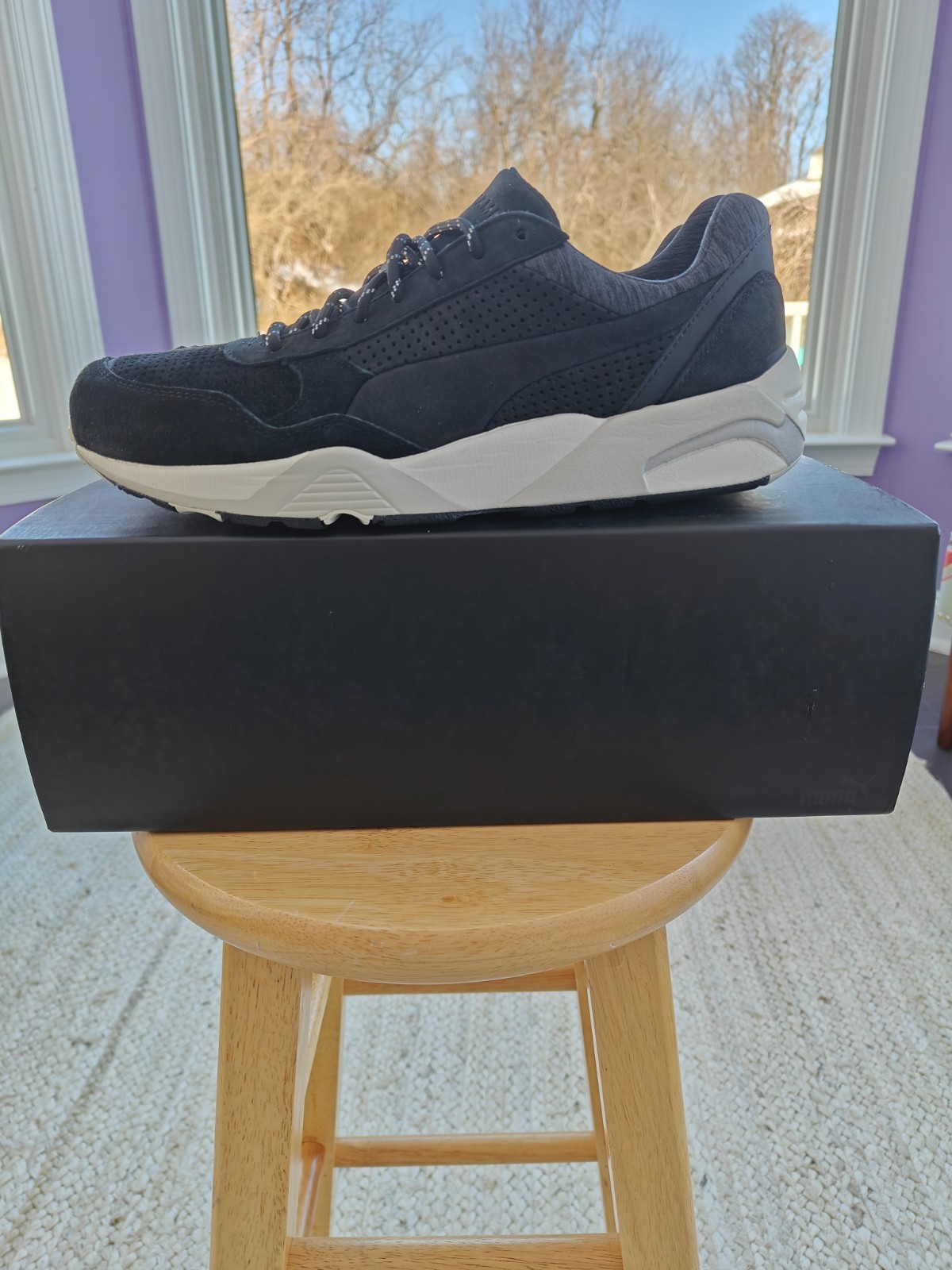 Puma R698 X Stampd Men's Shoes Black 358736-03 Sz. 10.5