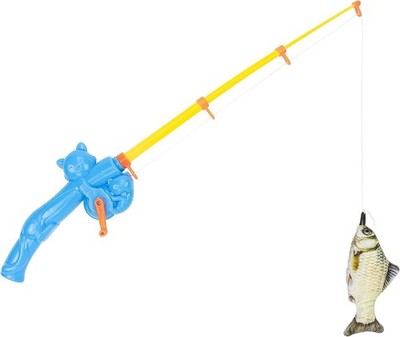 Cat Fishing Pole Toy - Funny Interactive Fish Toy for Cats, Kittens, and