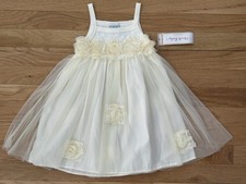 NWT Haute Baby Cream Tulle Dress 18-24 M Boutique Easter
