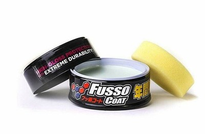Soft99 Japan New Fusso Coat 12 Months Wax Dark Solid 200g with Sponge #10332