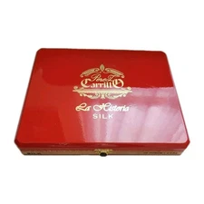 E.P Carillo La Historia Silk Toro Empty Wooden Cigar Box 8½x7⅜x1⅜