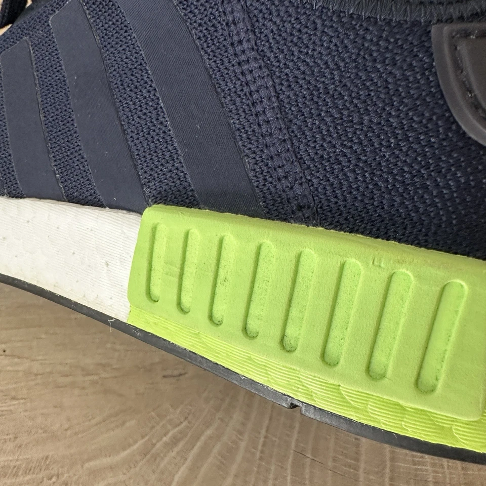 adidas NMD R1 Legend Ink Hi-Res Yellow White EE5108 Men’s Size 12 - Image 4 of 4