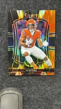 2025 Panini Select DJ Moore Black/ Orange Prizm ⚡️ SHOCK ⚡️ Bears #173