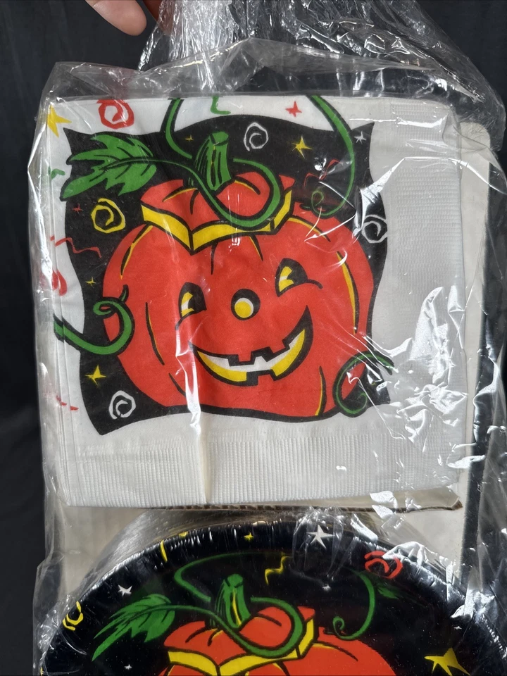 ✨NOS 复古万圣节 Duni 派对用品 纸盘 杯 餐巾 ✨ — 第 3/4 张图片