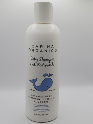 Carina Organics Baby Shampoo Bodywash 250ml Gentle Hypoallergenic Biodegradable