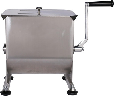 CMI Commercial Stainless Steel Manual Meat Mixers with Lid,16.5Lb/10L Tank,(Mixi