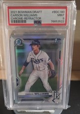 2021 Bowman Draft - Chrome Carson Williams #BDC-180 Refractor (RC)