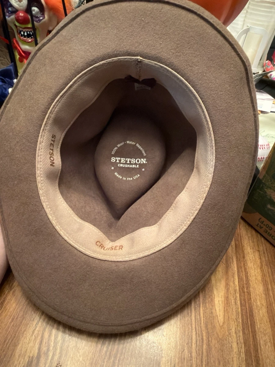 Stetson Cruiser Lana Aplastable Fedora Camel - Grande