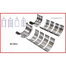 Enginetech Crankshaft Main Bearing Set Bc364j010 .010 In. For 396-454 Bbc Enginetech Crankshaft Main Bearing Set Bc364j010 .010 In. For 396-454 Bbc