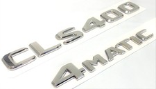 Mercedes Benz CLS400 4MATIC Schriftzug Embleme Aufkleber Logo Badge Chrom Silber