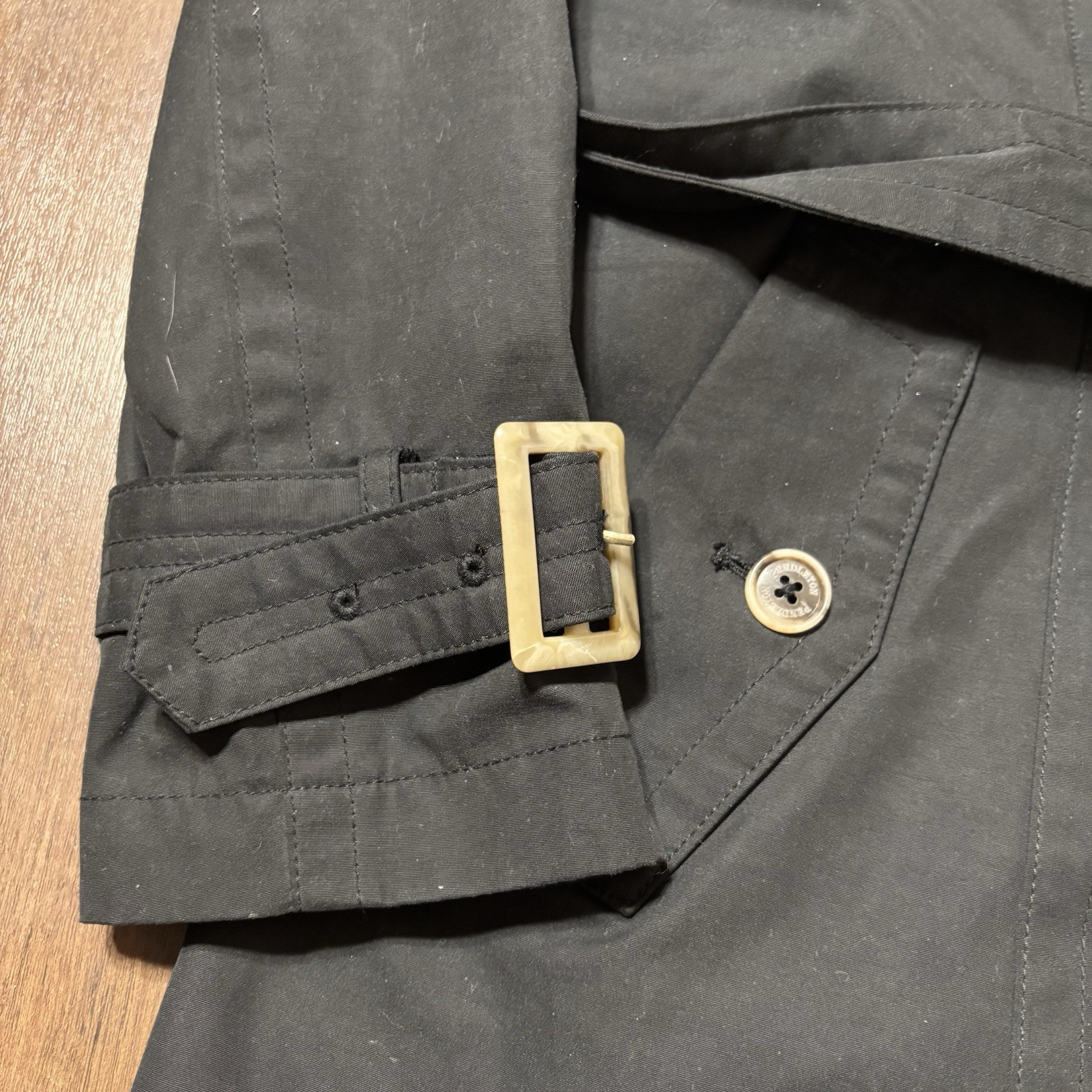 Pendleton Women's Medium Black Classic Trench Coa… - image 3